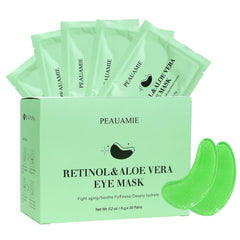 Patchs yeux Peauamie rétinol aloé véra emballage élégant pour soin rapide