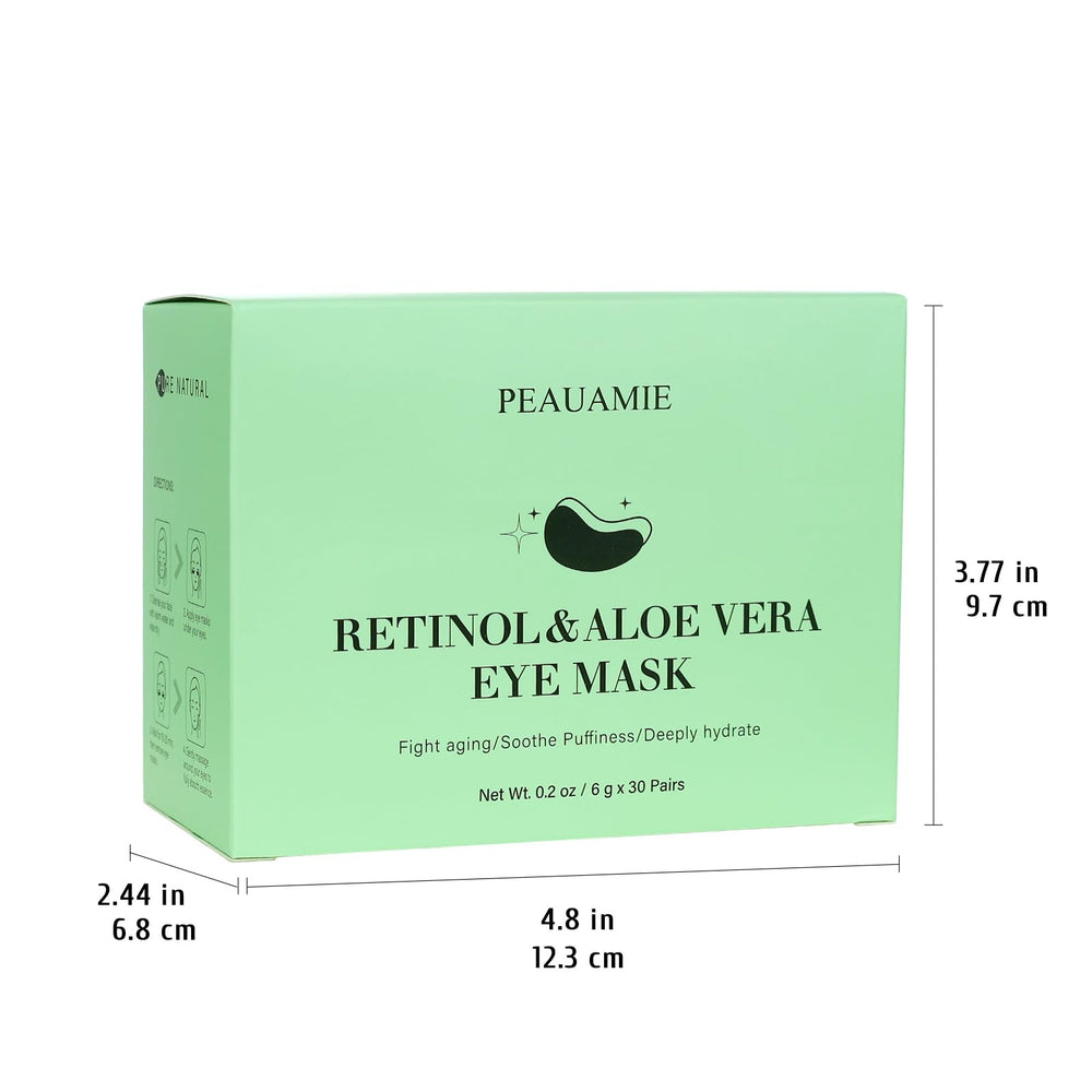 Emballage pratique des patchs yeux Peauamie en voyage
