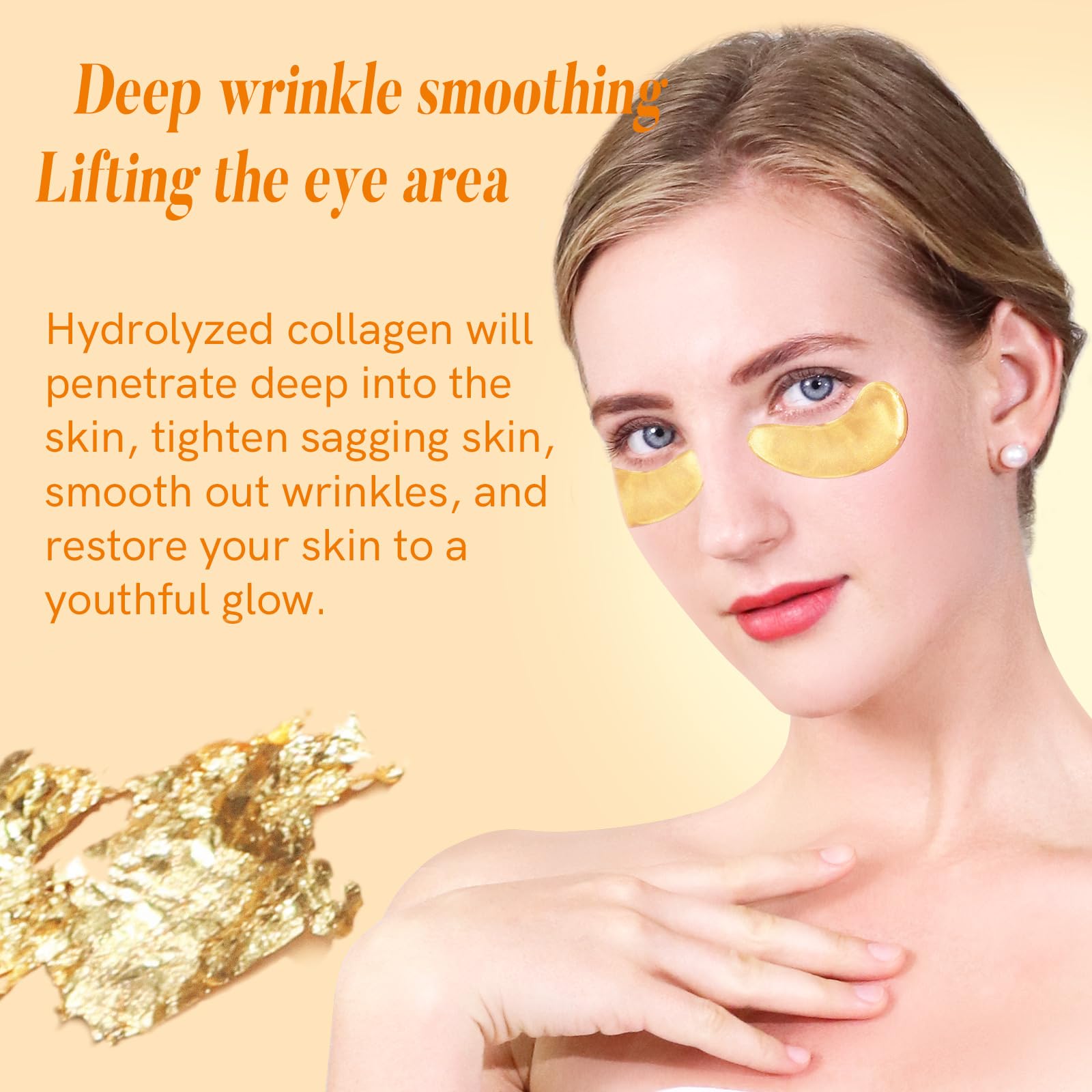 PEAUAMIE patchs yeux acide hyaluronique pour hydration