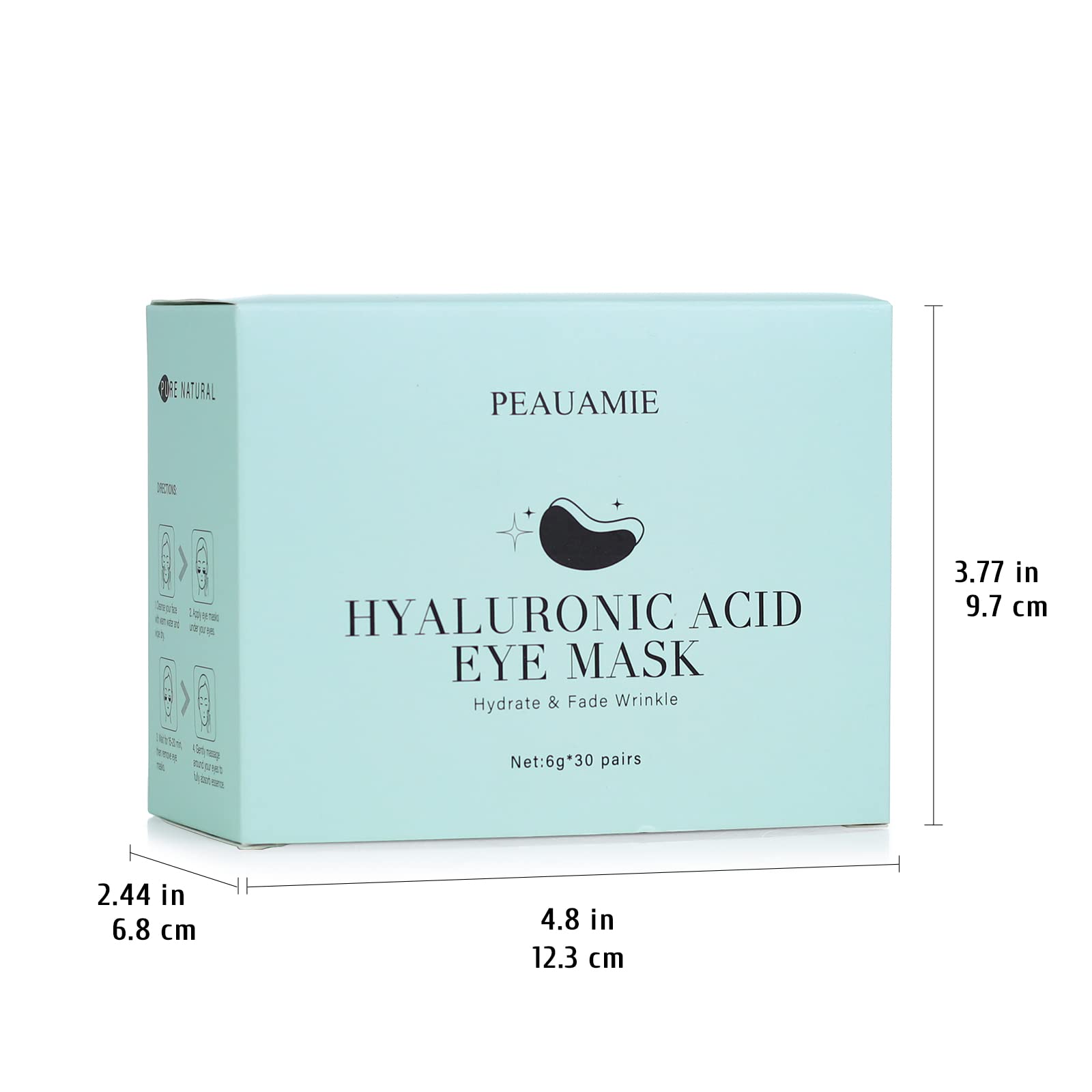 Patchs Peauamie appliqués sous les yeux pour réduire les poches et cernes.