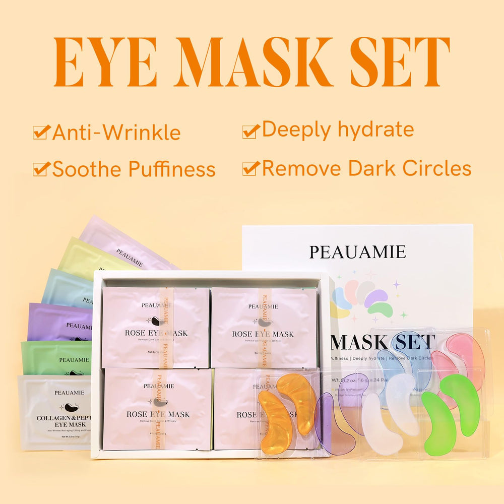 PEAUAMIE patchs yeux vitamine C hamamelis pour éclaircir et apaiser