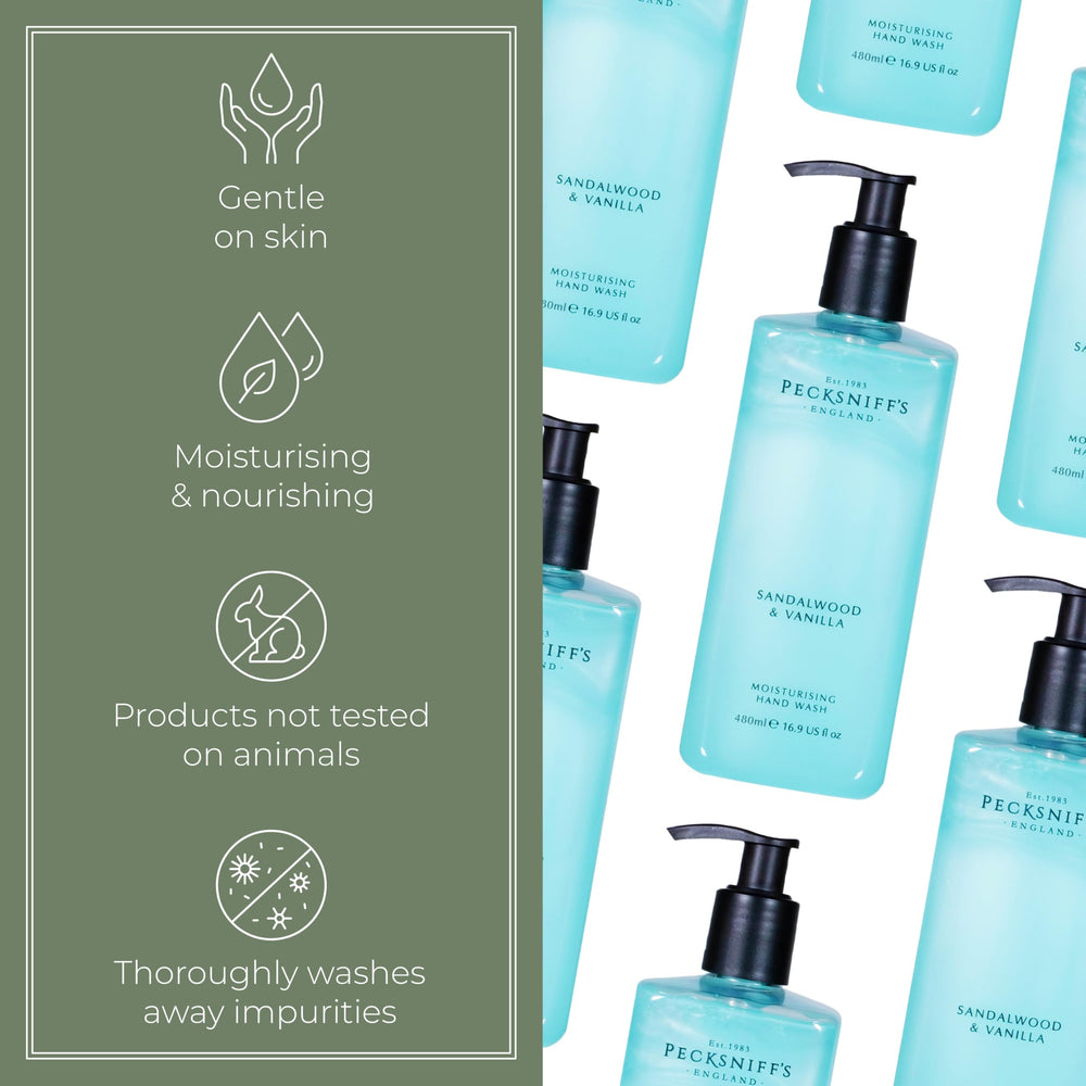 Pecksniff's Lavage Mains Santal-Vanille: mousse généreuse pour une sensation riche.