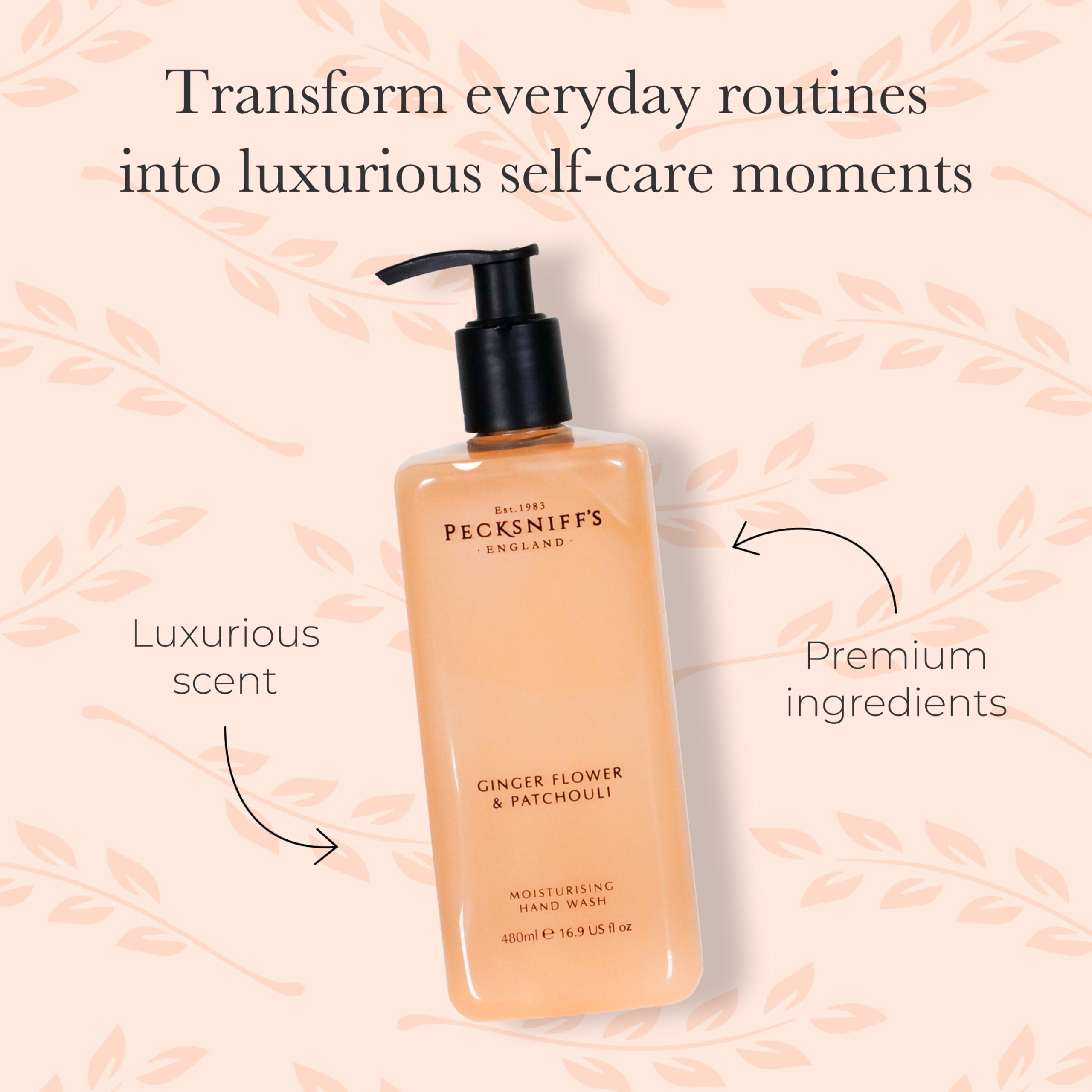 Texture mousse Pecksniff's pour mains, douceur et hydratation.