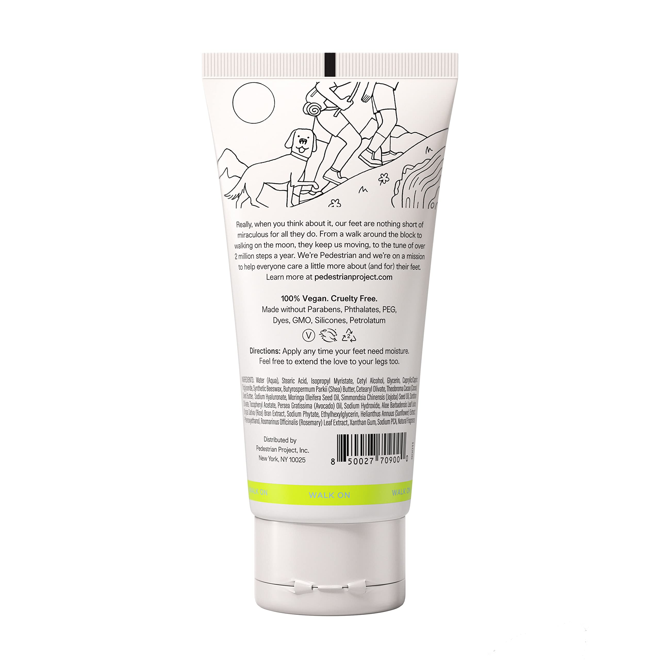 Pedestrian Project Crème Pieds Secs – réhydratation rapide