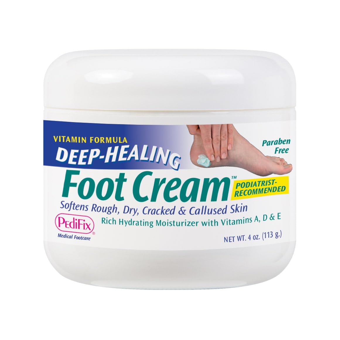 Pedifix Crème Pieds, bouteille 4 oz : hydratation intense pour pieds secs
