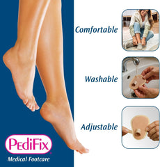 Pedifix enfiler facilement – maintien discret dans les chaussures.