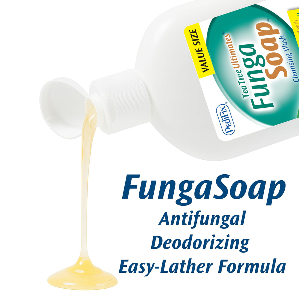 Pedifix FungaSoap – arôme naturel et frais sans parfum artificiel.