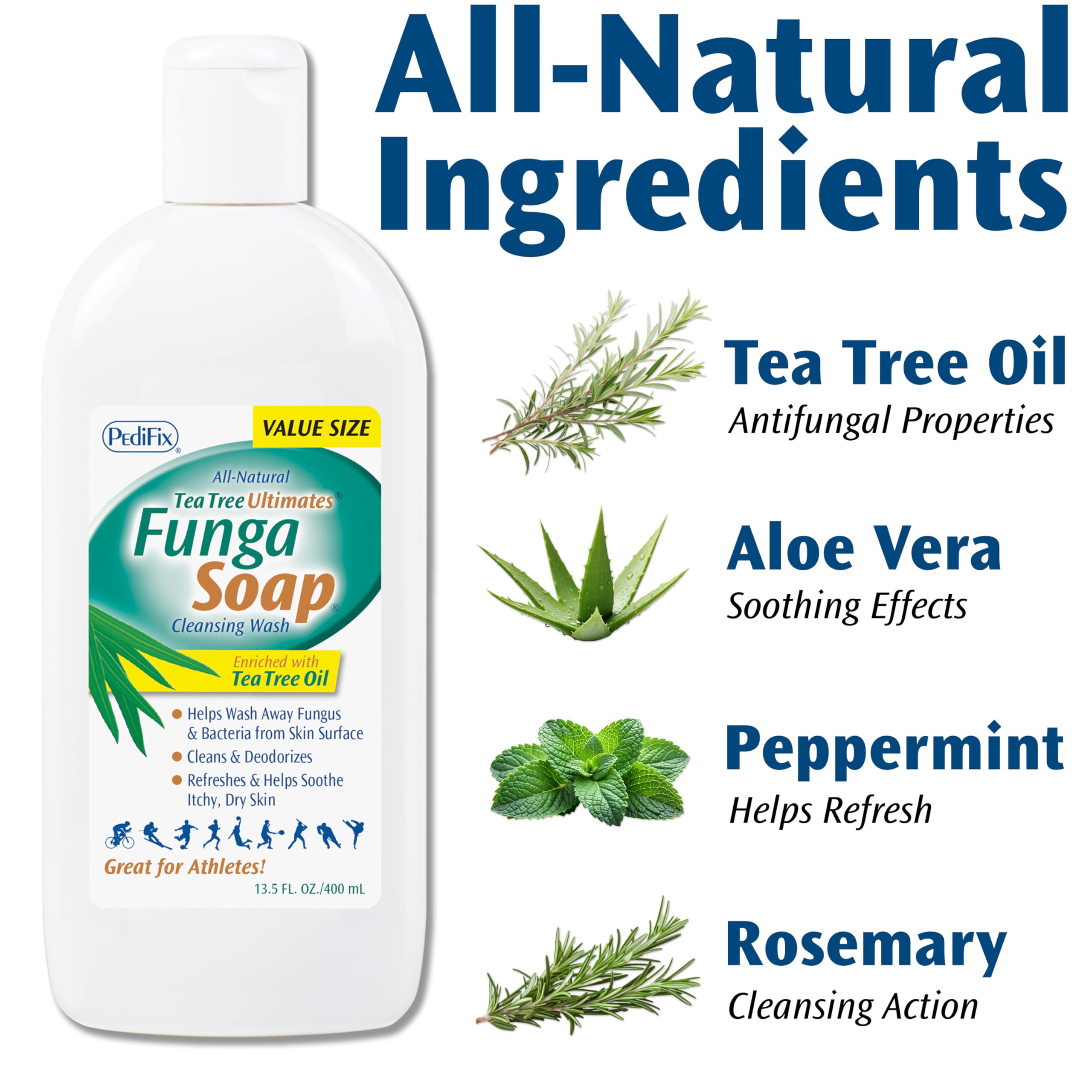 Pedifix FungaSoap – pieds propres après l’entraînement grâce à une mousse efficace.