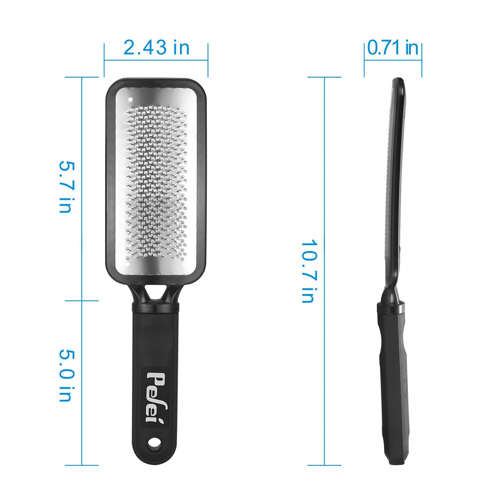 Pefei lime-pied en acier inoxydable, matériel durable et réutilisable après chaque soin.