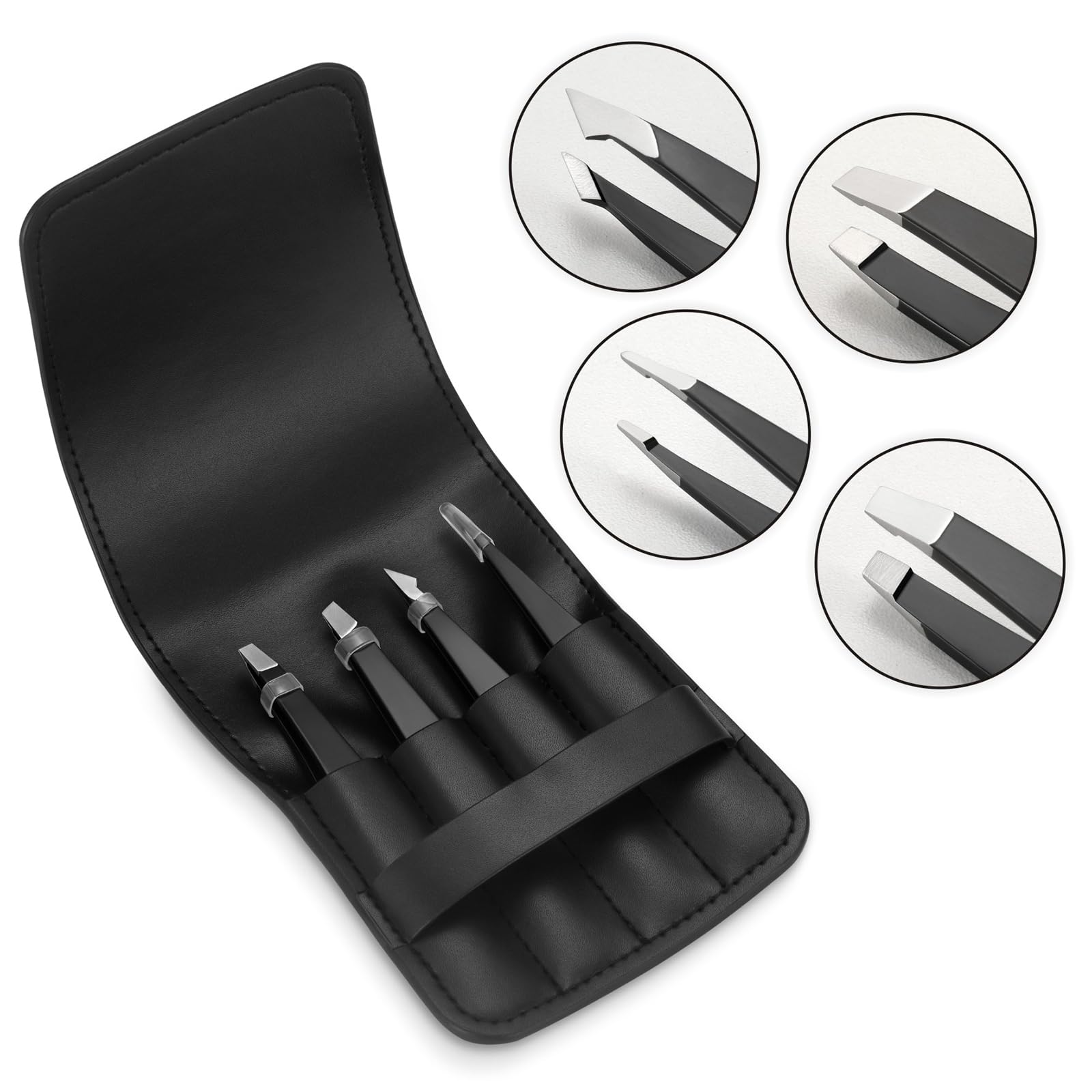 Pefei coffret noir, ensemble élégant pour voyage et usage quotidien.