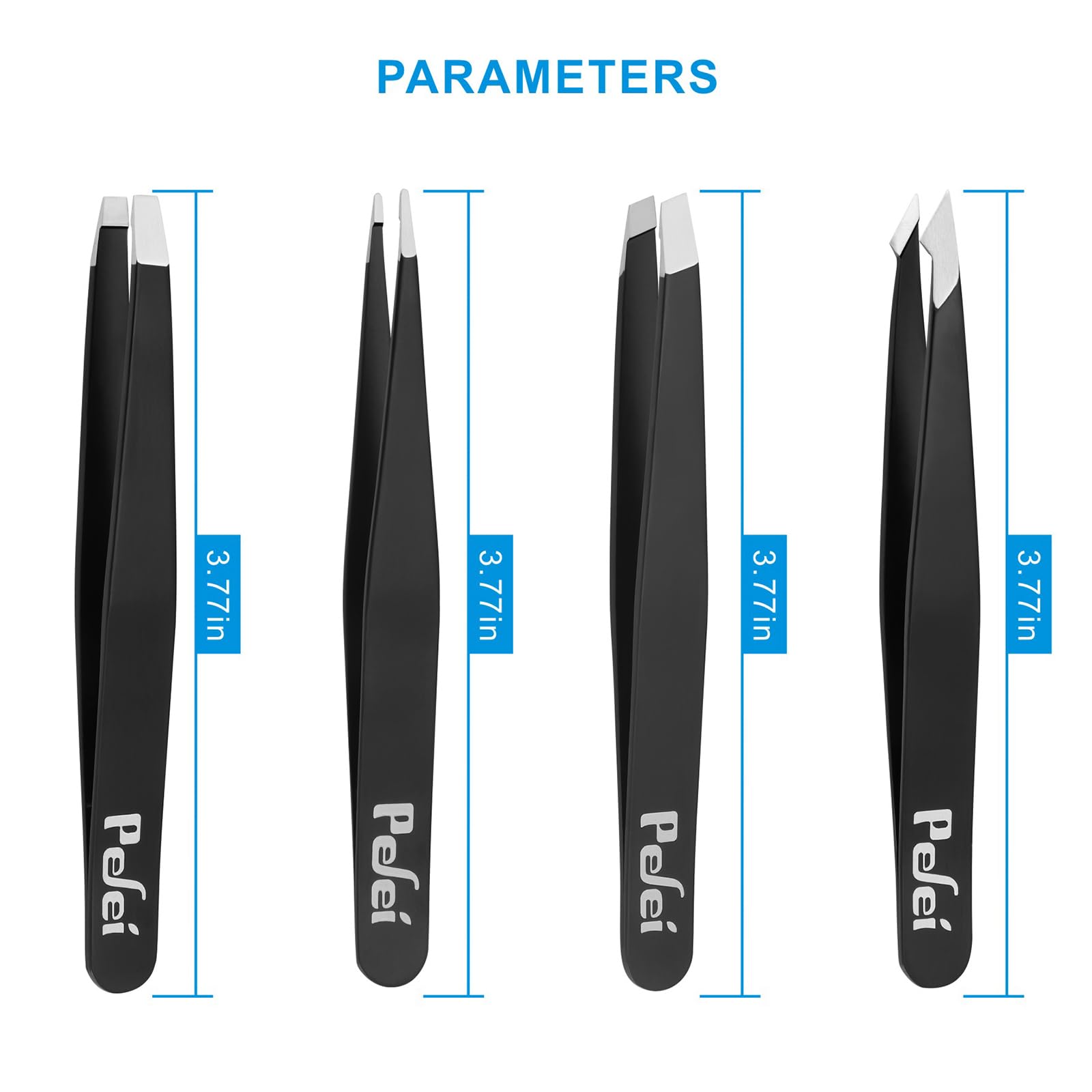 Pefei étui en cuir noir, rangement sûr et portable.