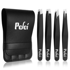 Pefei pinces classiques noir, précision pour les sourcils et le visage.