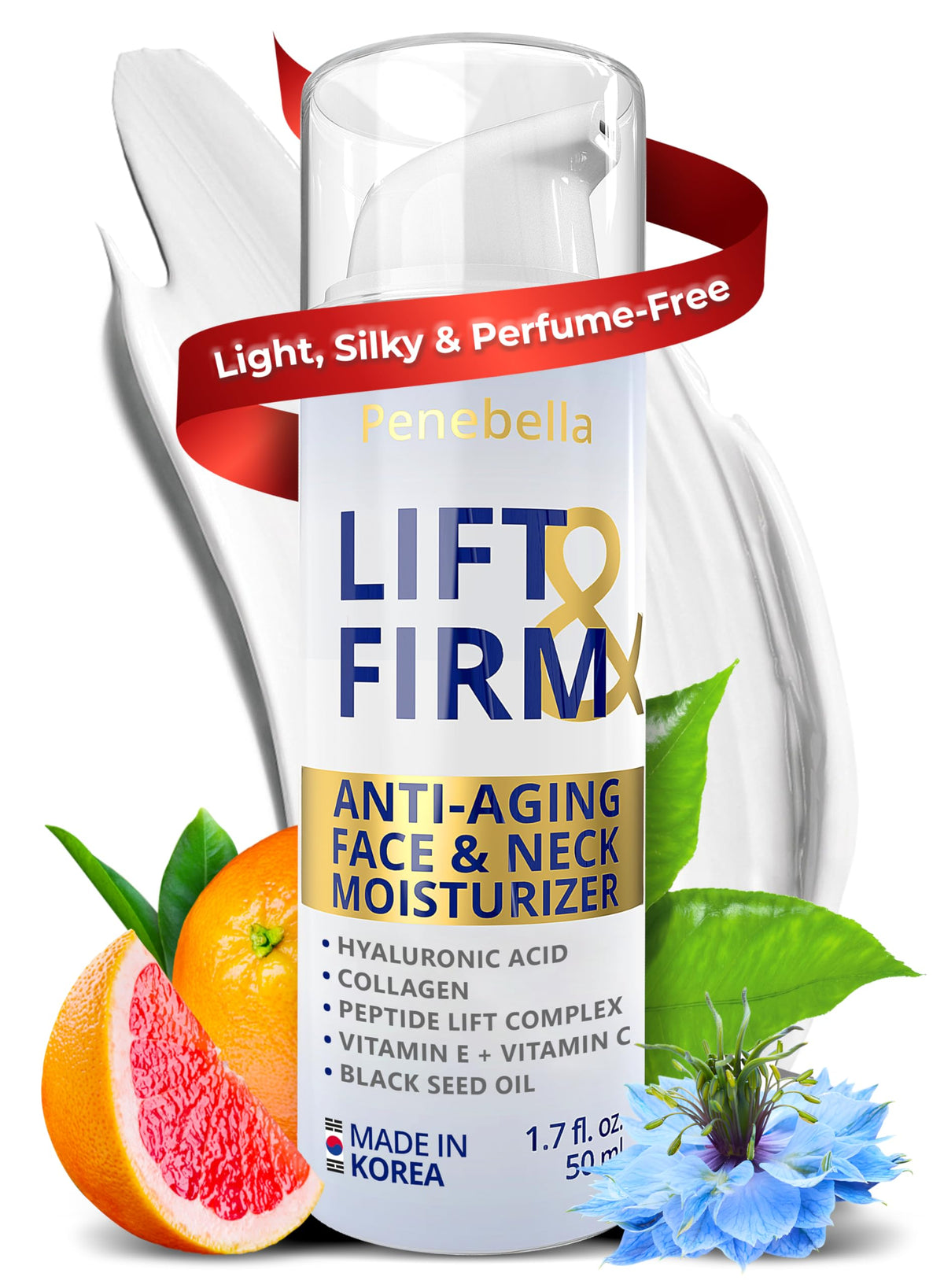 Crème Penebella visage fermeté – action liftante visible et hydratation durable