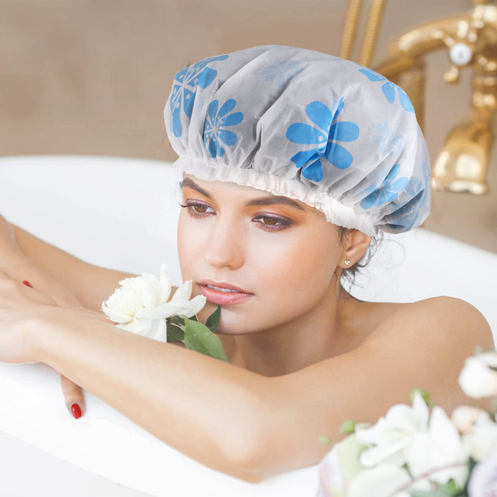 Pengxiaomei bonnet de douche durable en matériau PE réutilisable et résistant à l’usage.