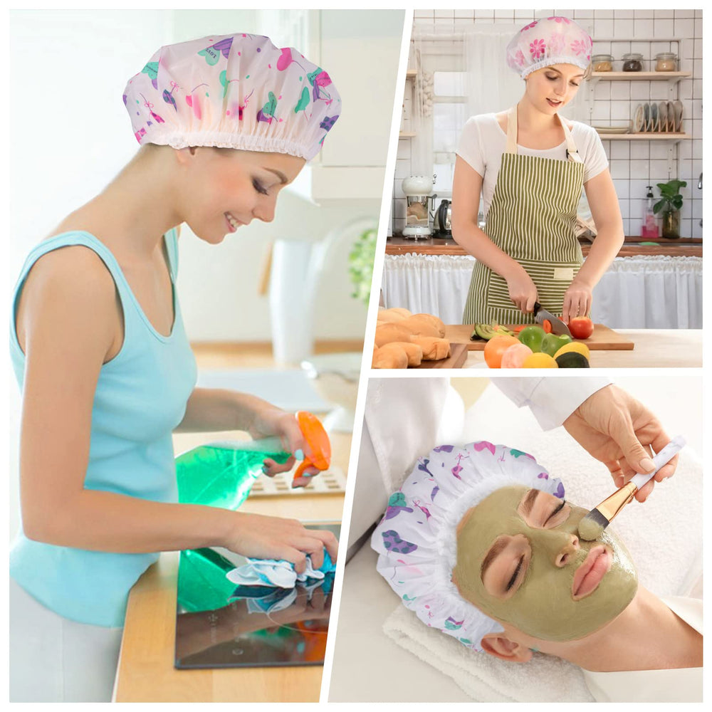Pengxiaomei bonnet de douche pratique lors du voyage et du stockage, peu encombrant.