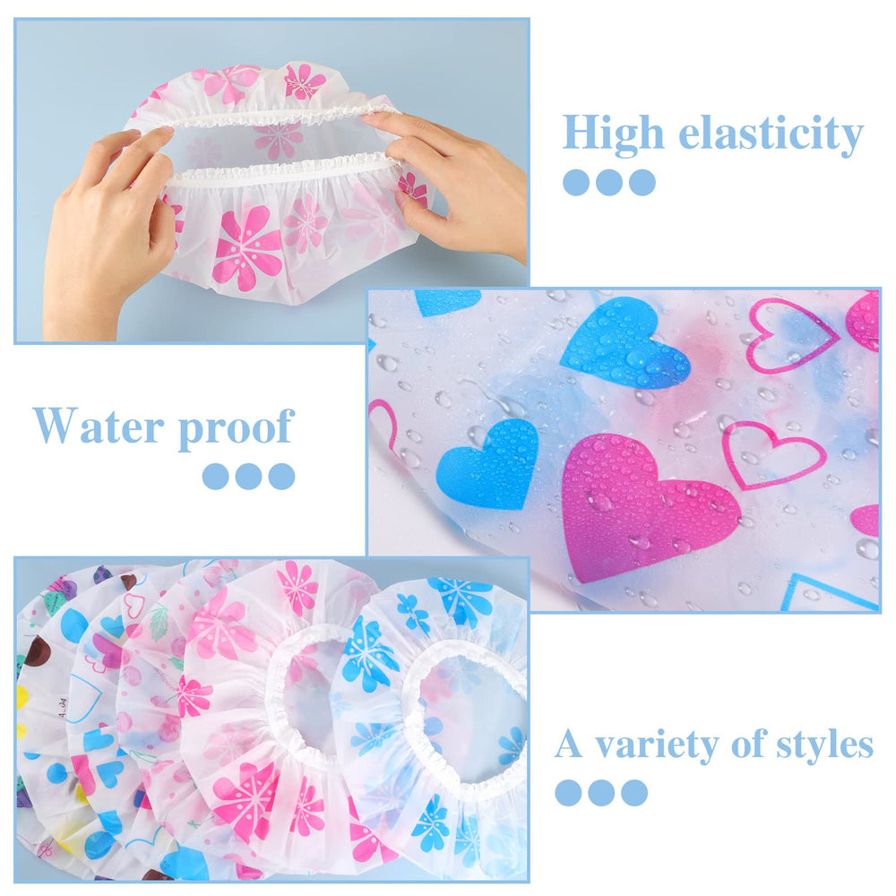 Pengxiaomei bonnet de douche simple pour femmes, hommes et enfants.