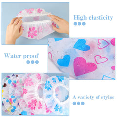 Pengxiaomei bonnet de douche simple pour femmes, hommes et enfants.