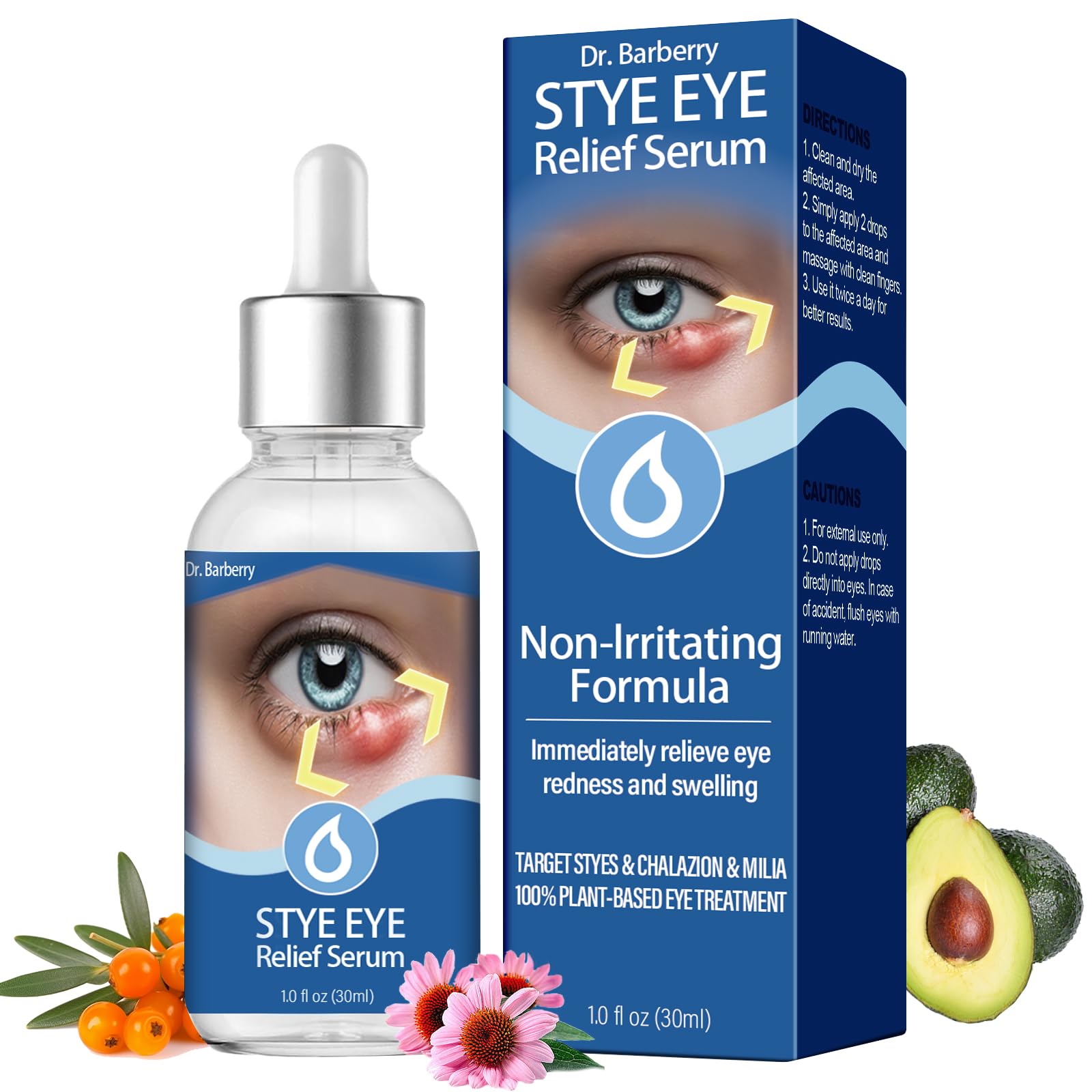 PENNTR gouttes yeux, bouteille-pipette, application précise pour le soin oculaire.