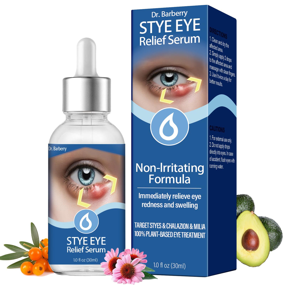 PENNTR gouttes yeux, bouteille-pipette, application précise pour le soin oculaire.