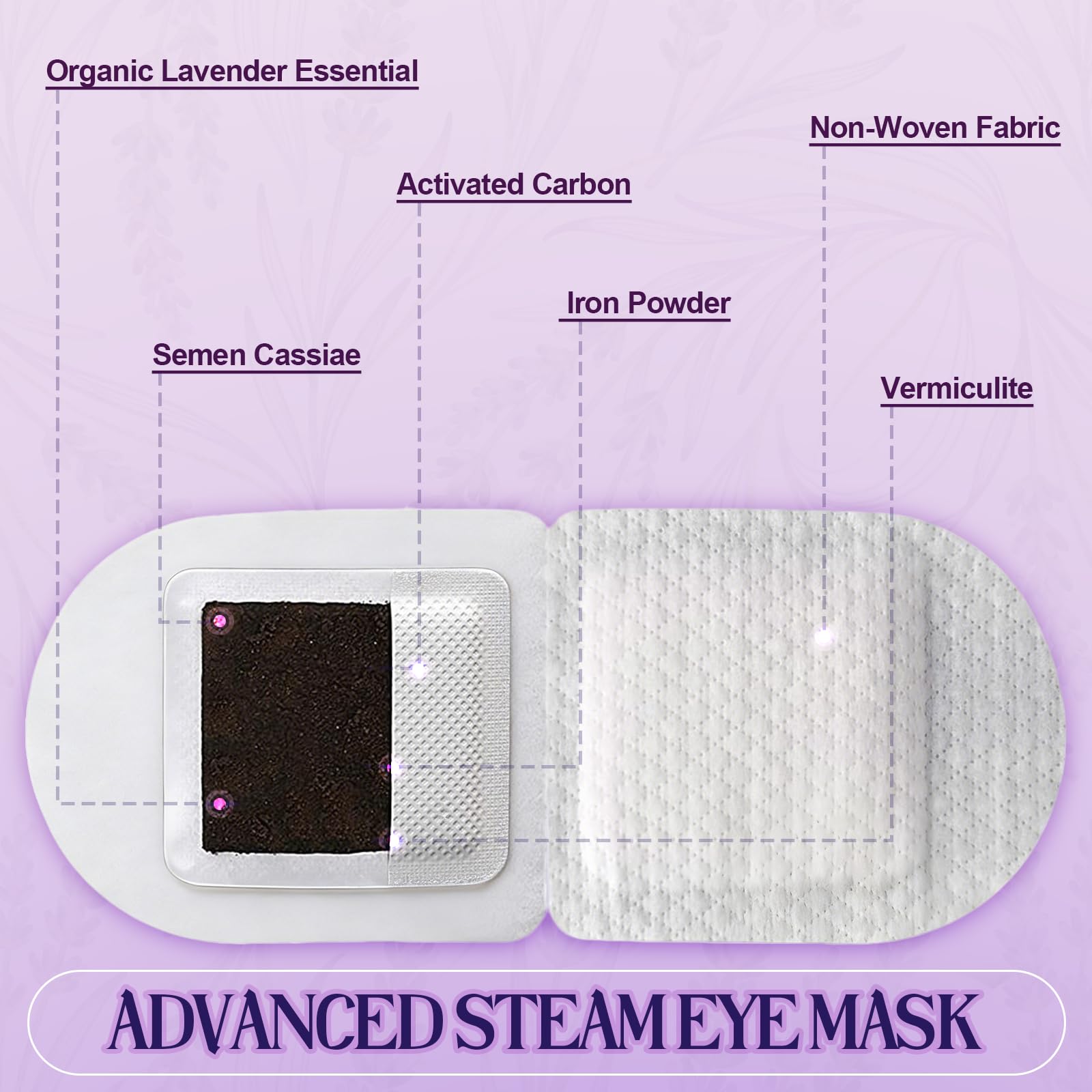 PENNTR Masque yeux emballage individuel jetable et pratique.