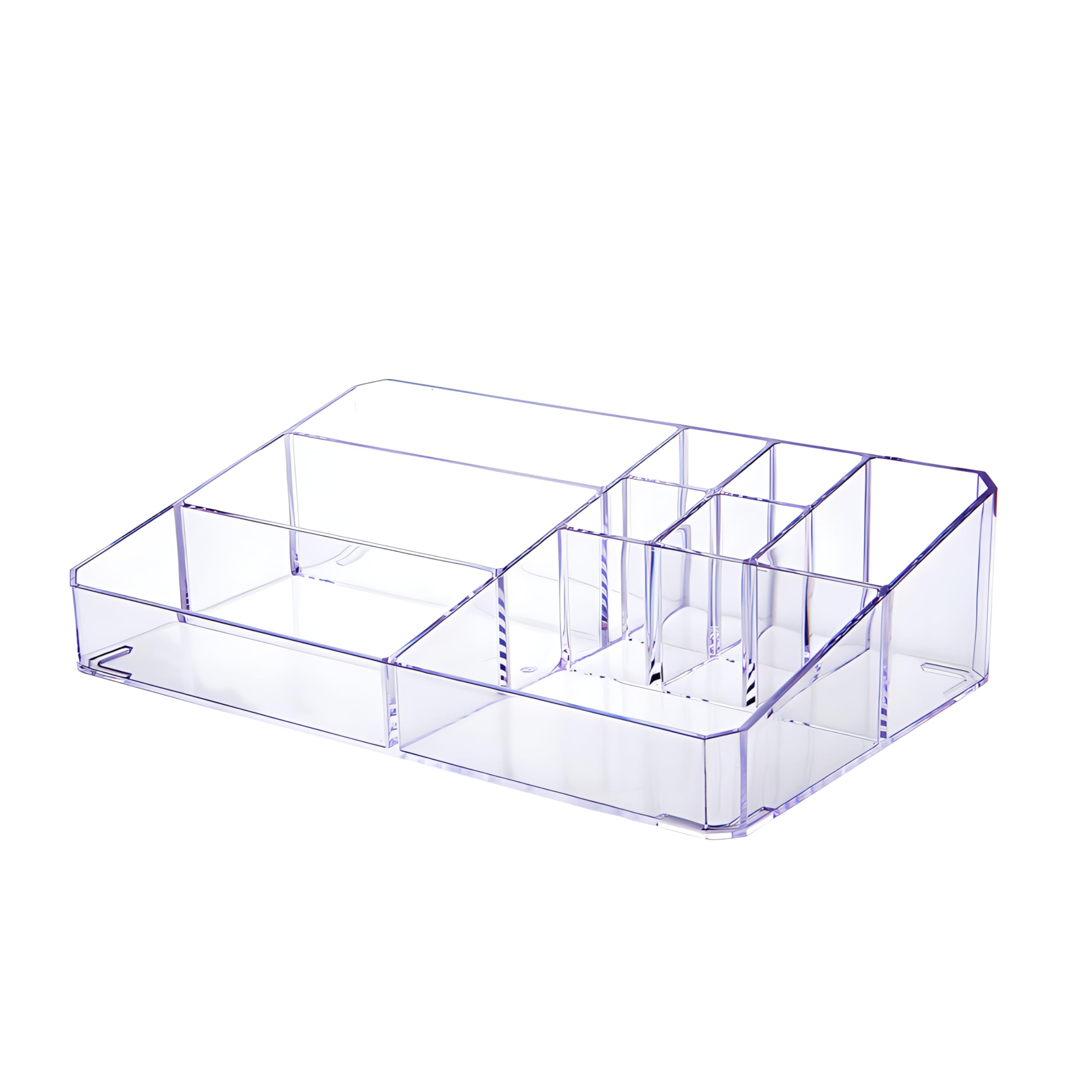 PeoTRIOL Organisateur maquillage clair sur comptoir, rangement net et élégant.