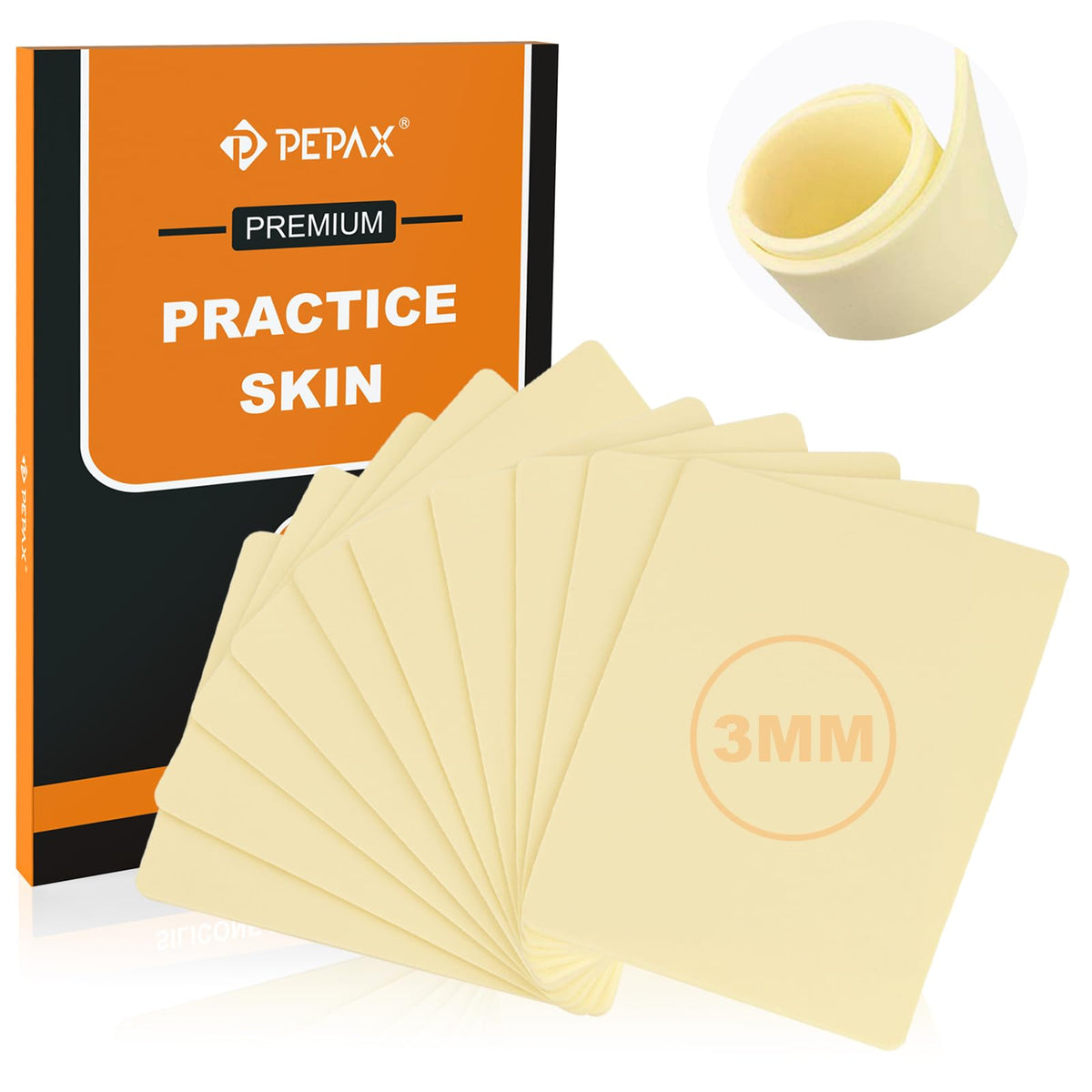 PEPAX peau pratique tatouage 8x6, grande surface pour dessins complets