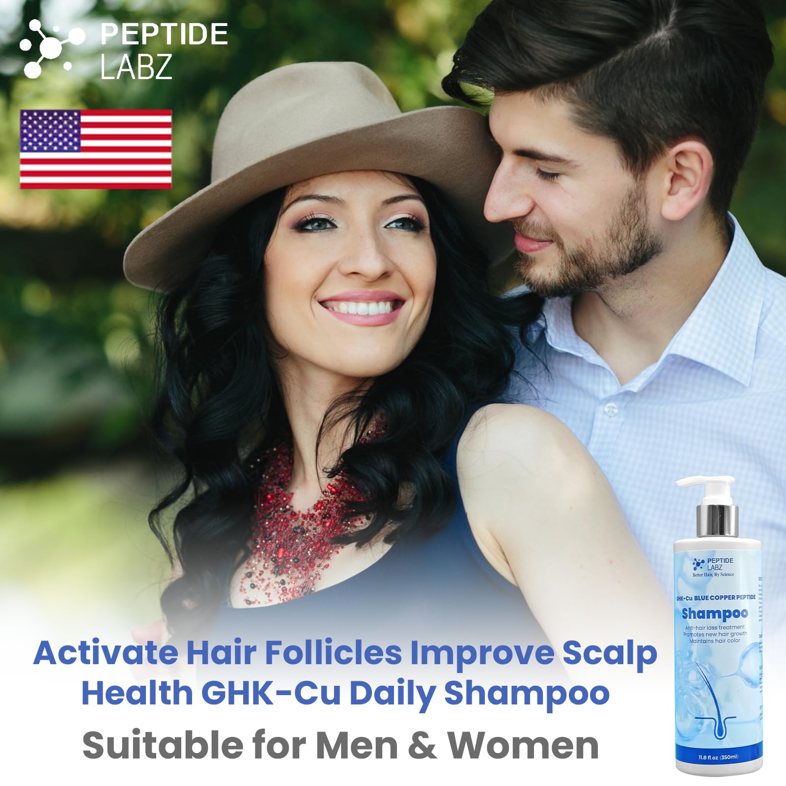 PeptideLabz Shampoing Cuivre — mousse légère et sensation de fraîcheur