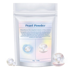 Peralpow poudre de perles – emballage élégant prêt pour soins faits maison.