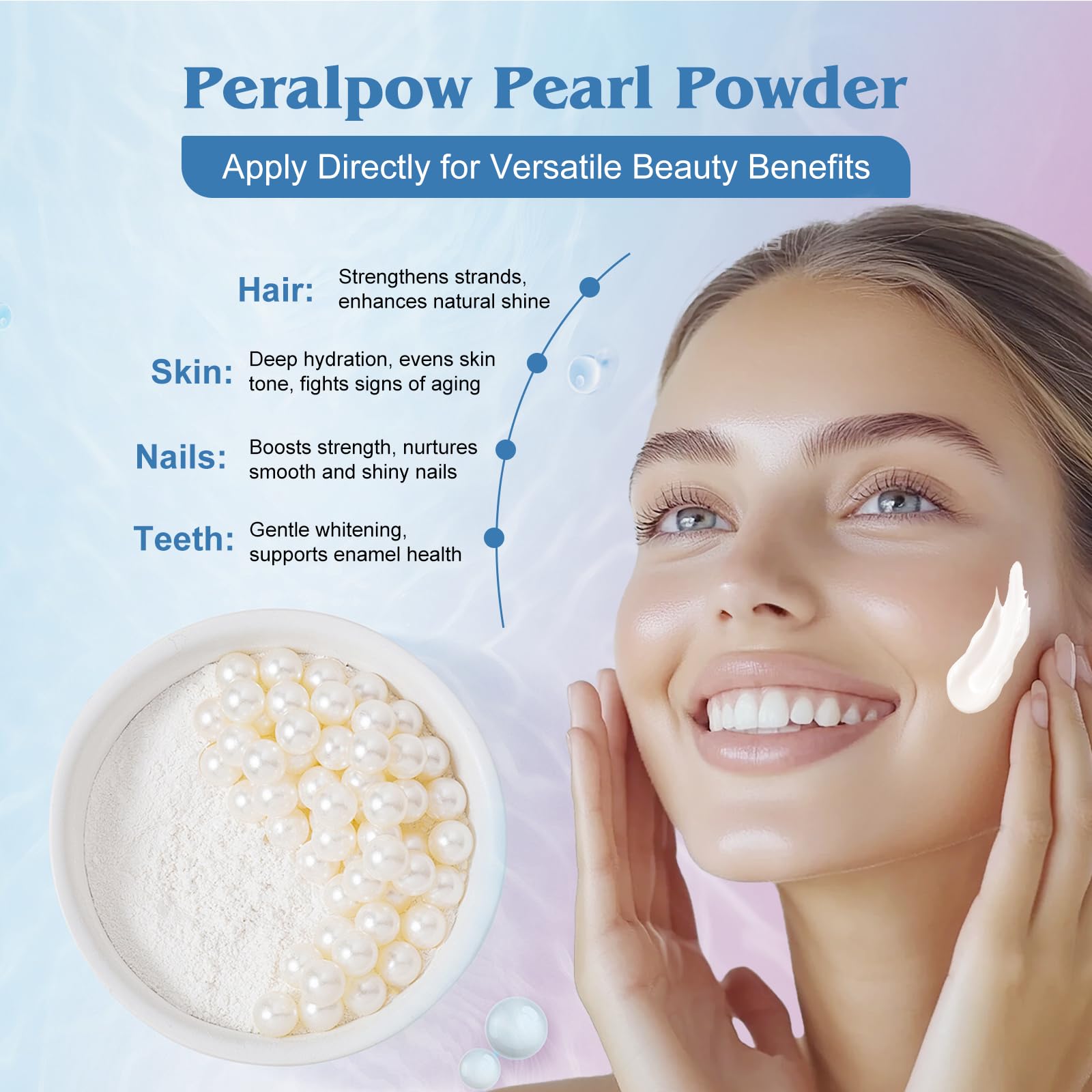 Peralpow poudre de perles – soin apaisant pour peau irritée.