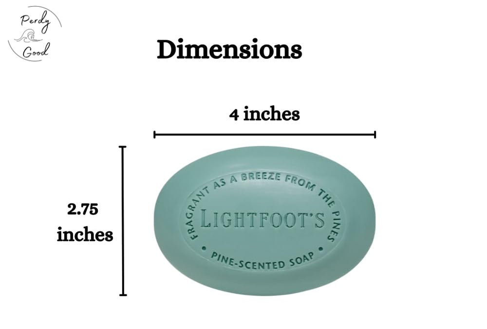 Savon barre Lightfoot Pine: usage corps et mains recommandé.