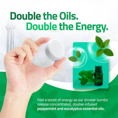 Perfa tablette eucalyptus vapeur douche prête à activer, ambiance bien-être à domicile