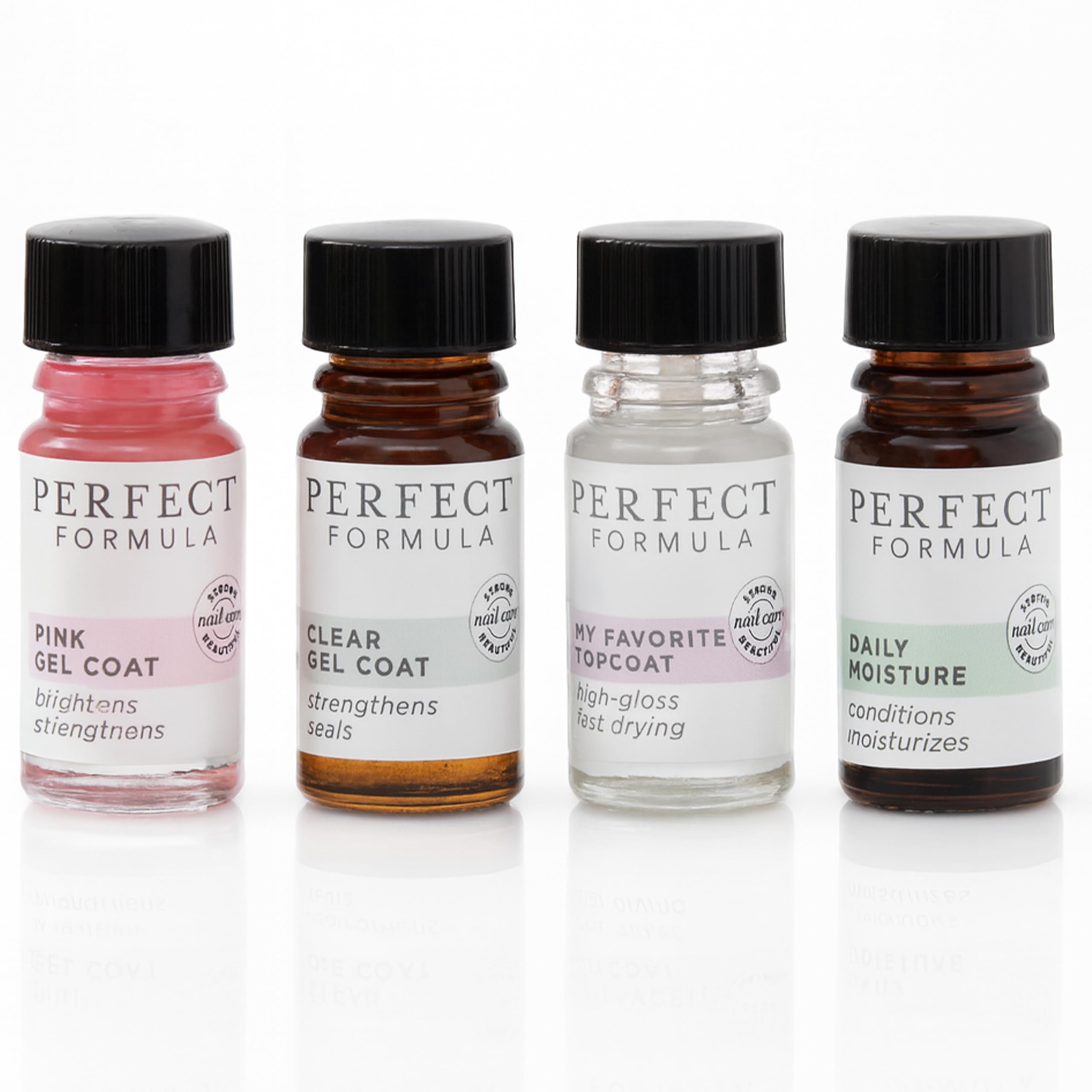 Kit Perfect Formula kit essentiel ongles rose kératine, renforce les ongles fragiles.