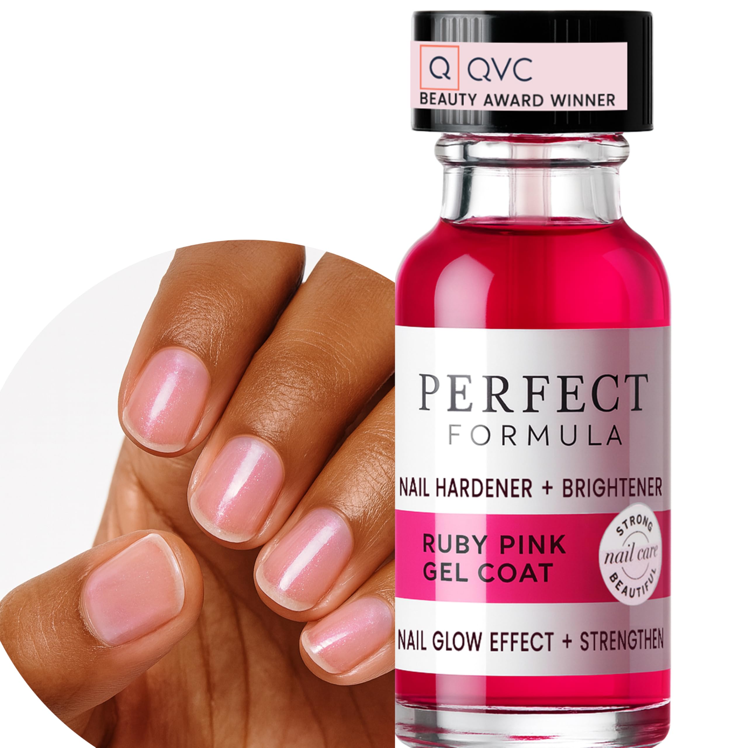 Applicateur du Perfect Formula Ruby Pink Gel Coat prêt à l’emploi pour une application fluide.