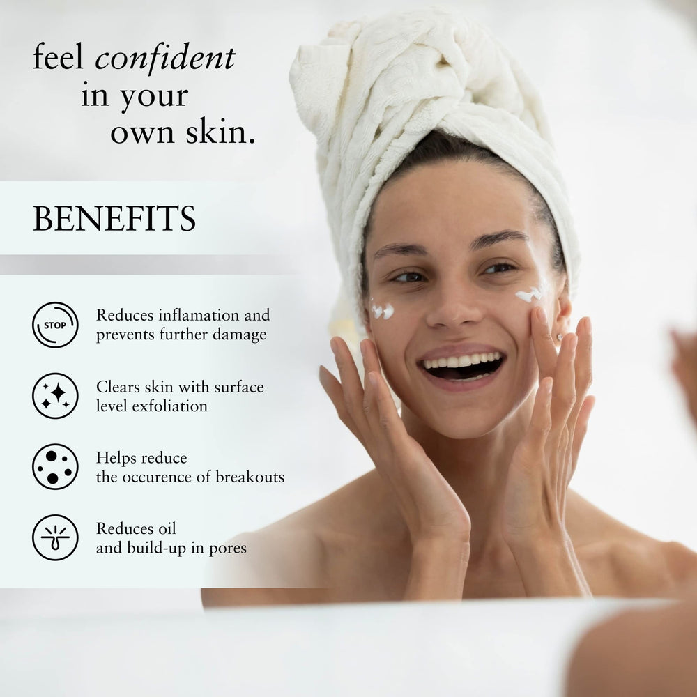 After-use glow and balanced appearance with this cleanser.