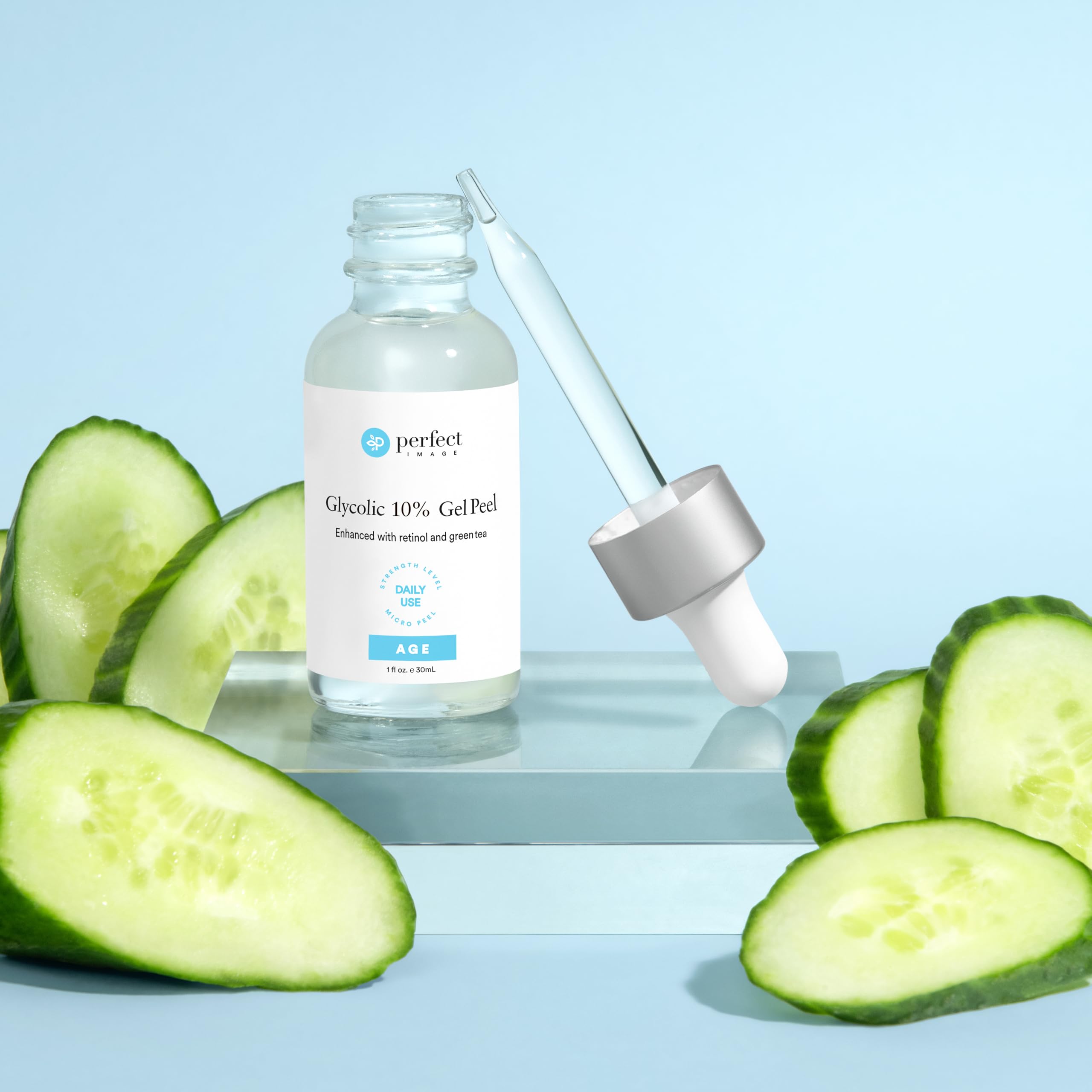 Hydratation améliorée après l'utilisation du Glycolic Gel Peel.