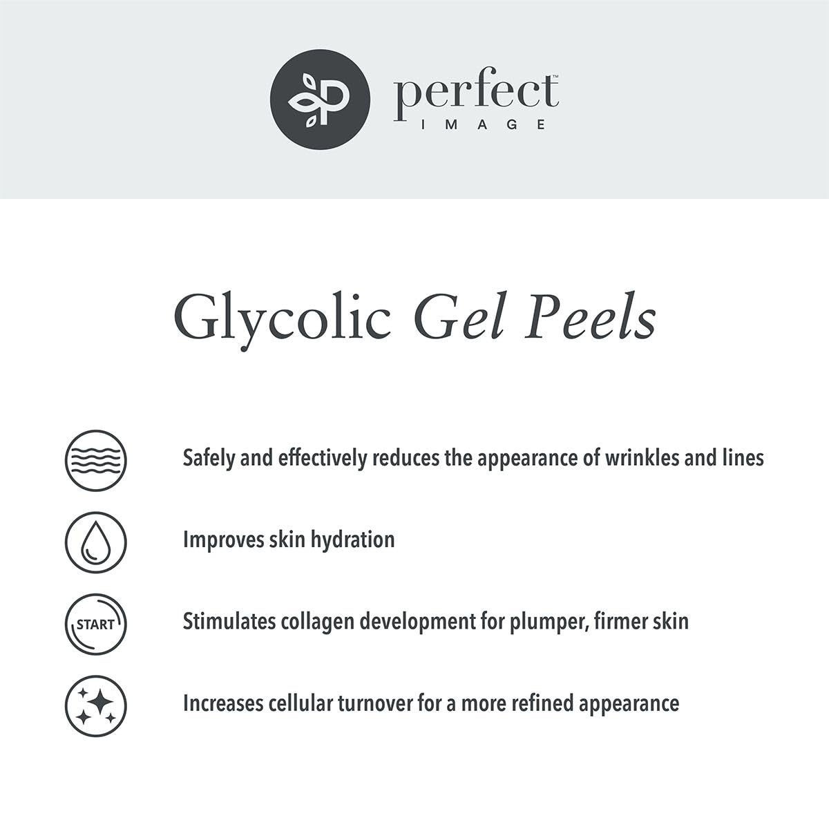Teint raffiné et peau plus lisse grâce au Glycolic Gel Peel.