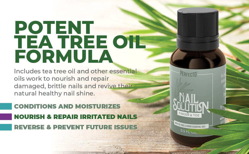 Perfecto bienfaits; nourrit et répare les ongles irrités des pieds et mains.