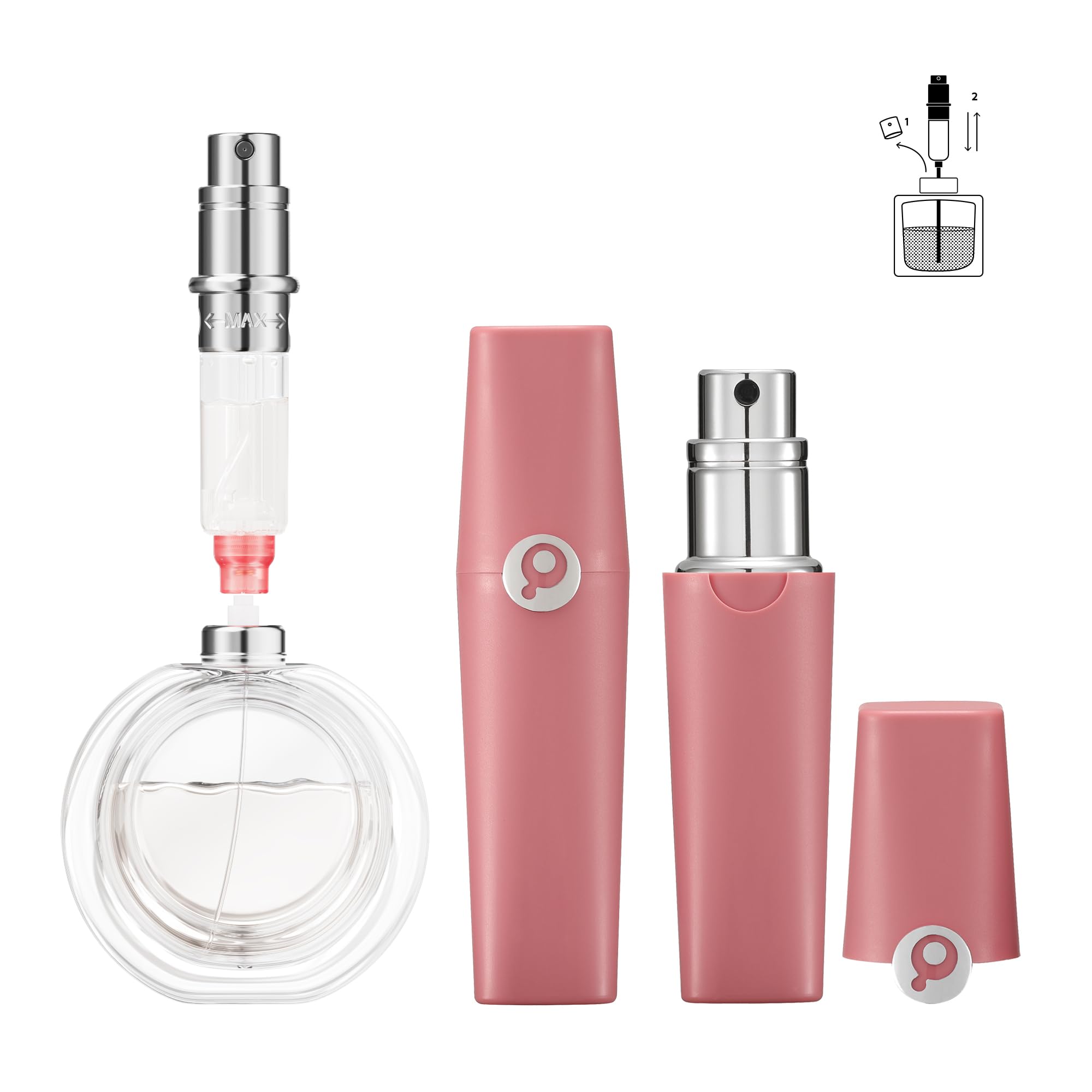Perfume Pod ATOM01 – Bouteille-atomiseur : atomisation précise et pratique en déplacement.