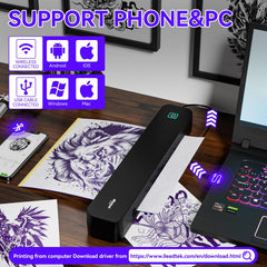 Batterie 2600mAh du PeriPage P92 pour sessions nomades.