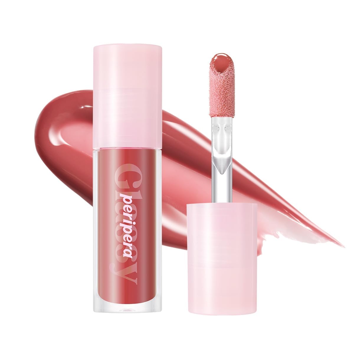 Peripera Ink Glasting Lip Gloss avec applicateur 4XL pour une application précise et rapide.