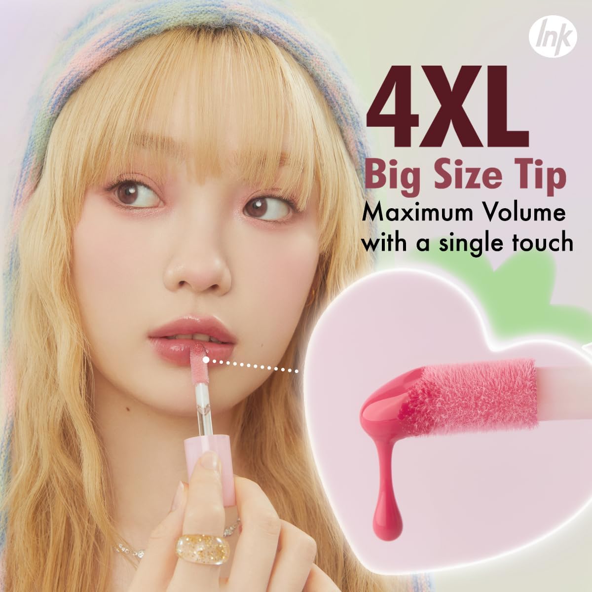 Peripera Ink Glasting Lip Gloss apporte hydratation via huile de mangue.