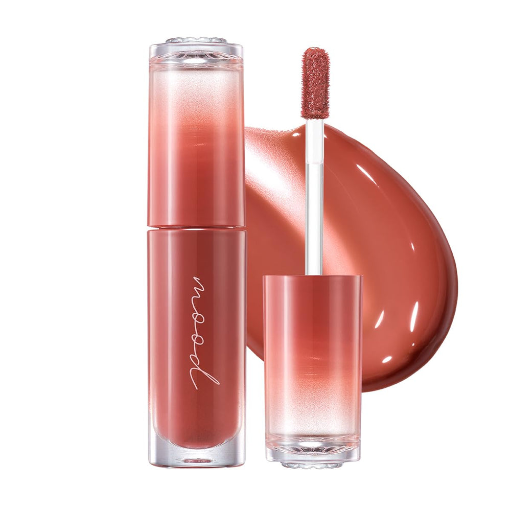 Peripera Ink Mood Glowy Tint – bouteille étincelante offrant une brillance durable et naturelle