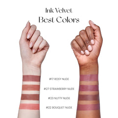 Peripera Ink The Velvet Lip Tint via l'applicateur-coussinet permet des dégradés précis.