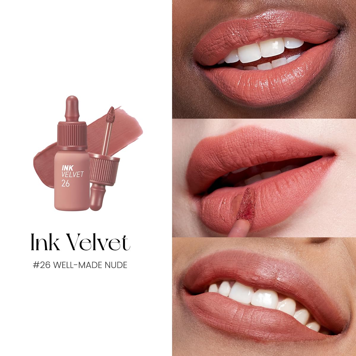 Peripera Ink the Velvet Lip Tint confort-formule pour lèvres hydratées.