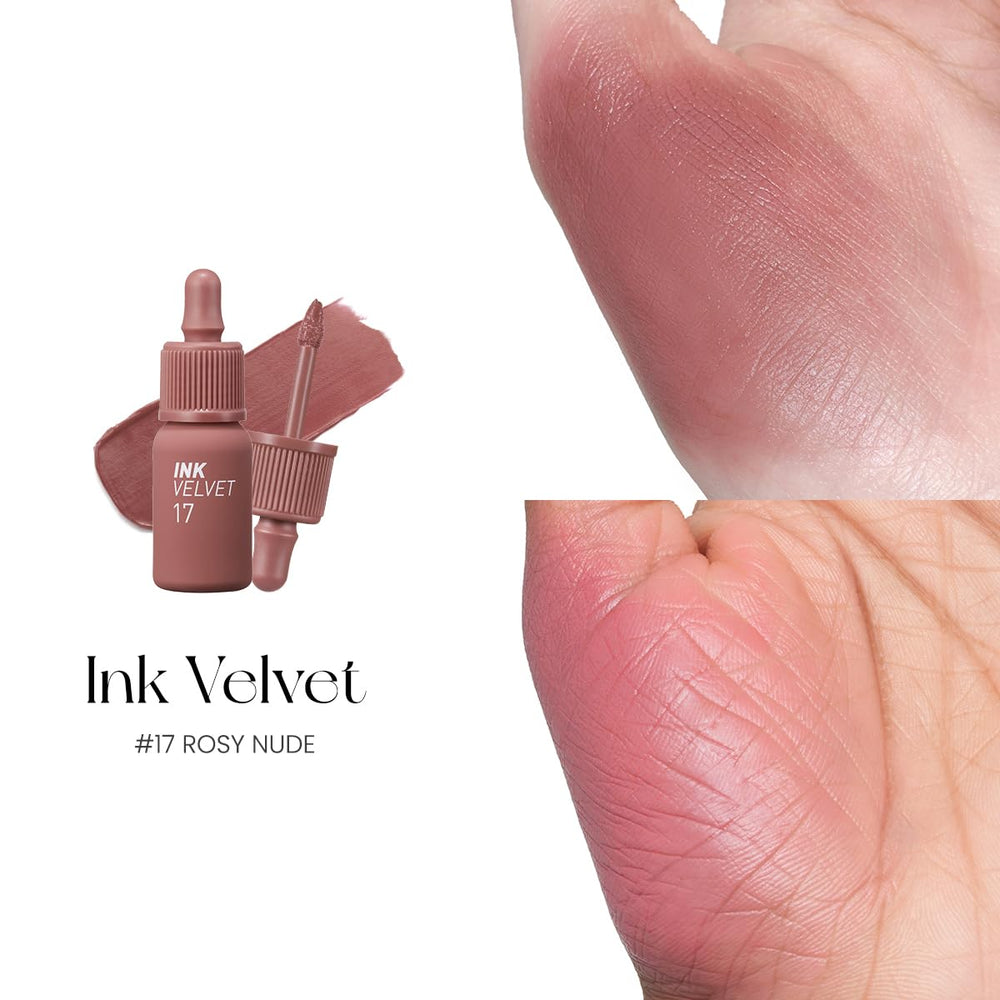 Peripera Ink The Velvet Lip Tint présente gamme-rouge-rose-coral polyvalente pour tous les styles.