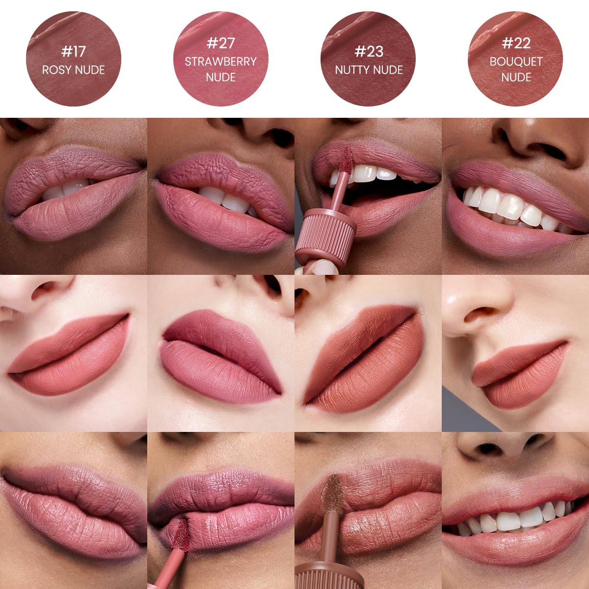 Peripera Ink The Velvet Lip Tint : nuances nude-rose-coral adaptées au quotidien