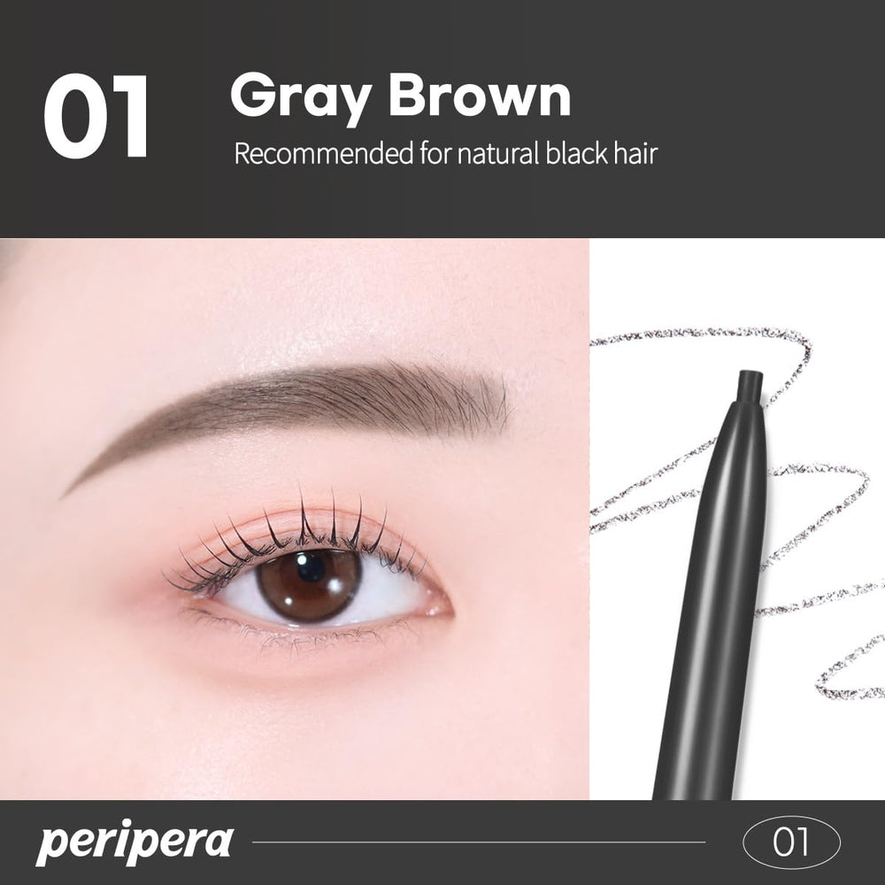 Peripera Speedy Skinny Brow – tenue longue durée et couleur durable.