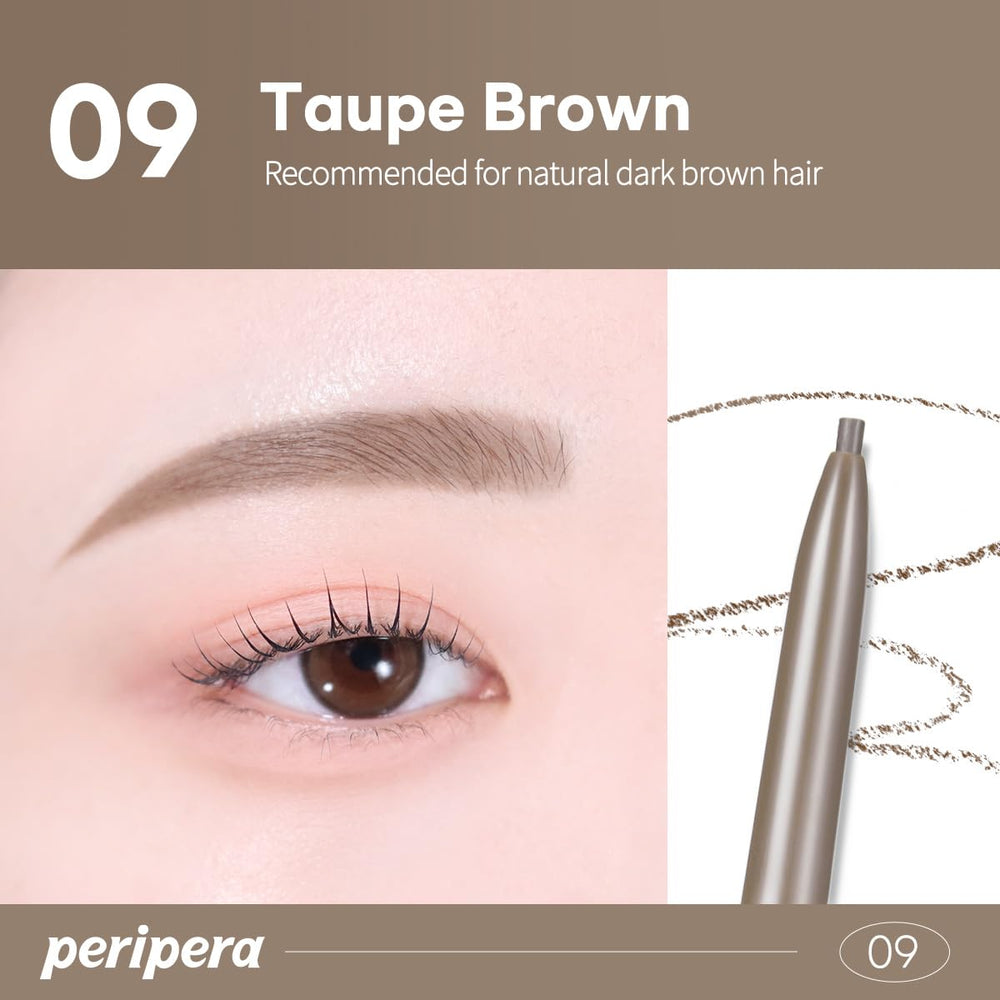PERIPERA Speedy Skinny Brow polyvalent, définit légèrement l'aegyo-sal pour un ombrage discret.