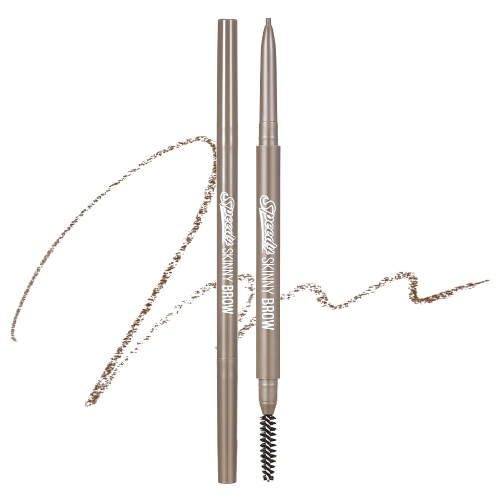 PERIPERA Speedy Skinny Brow : pointe 1,5 mm pour des traits fins et naturels.