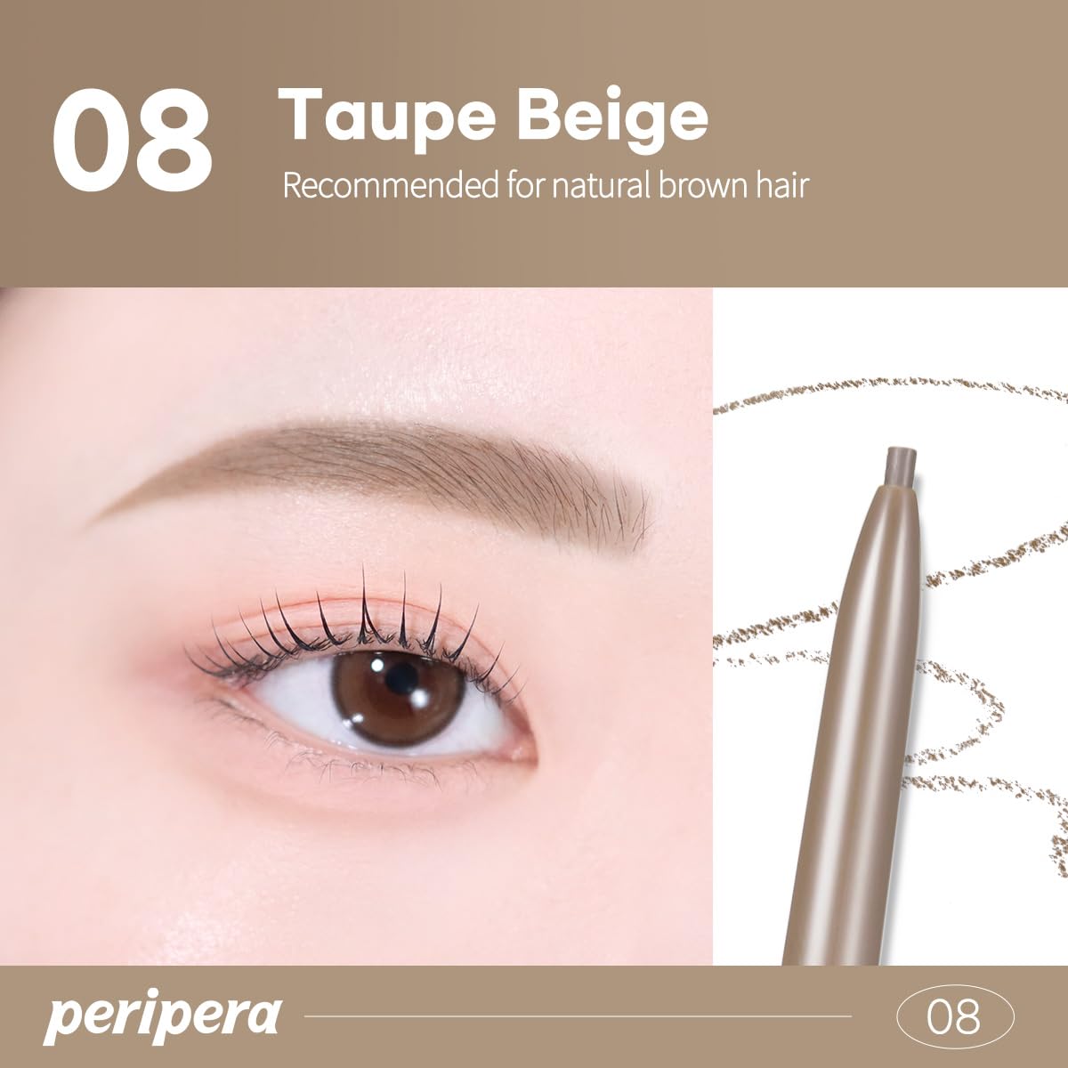 PERIPERA Speedy Skinny Brow – usage polyvalent pour sourcils et contour léger.
